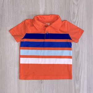 Like New Jumping Beans 12 Month Half Button Up Collared Shirt